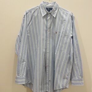 Ralph Lauren Yarmouth blue with green and white summer stripe